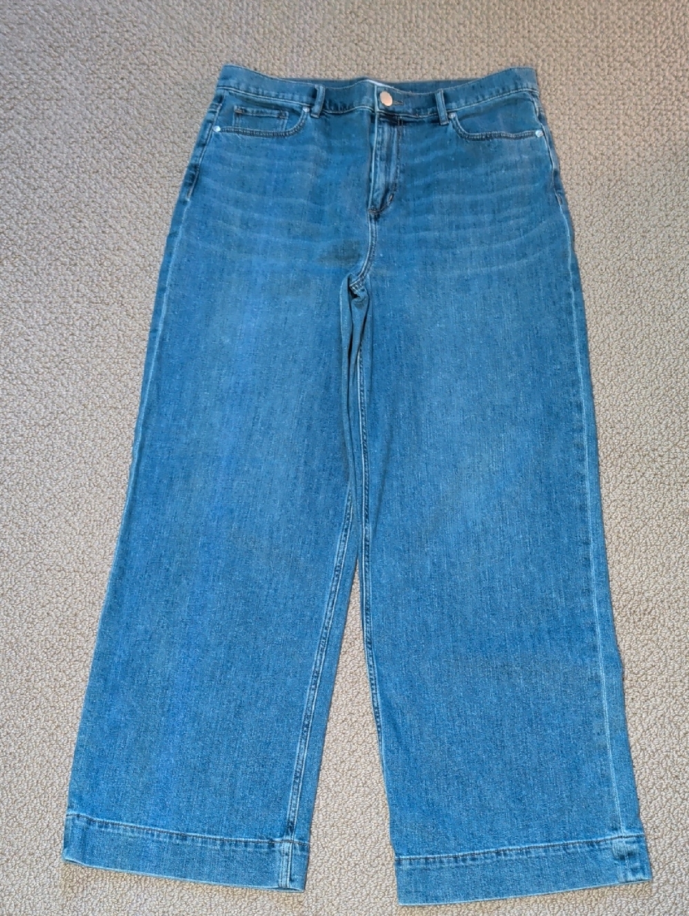Classic High Rise Wide-Leg Jeans in Blue 10